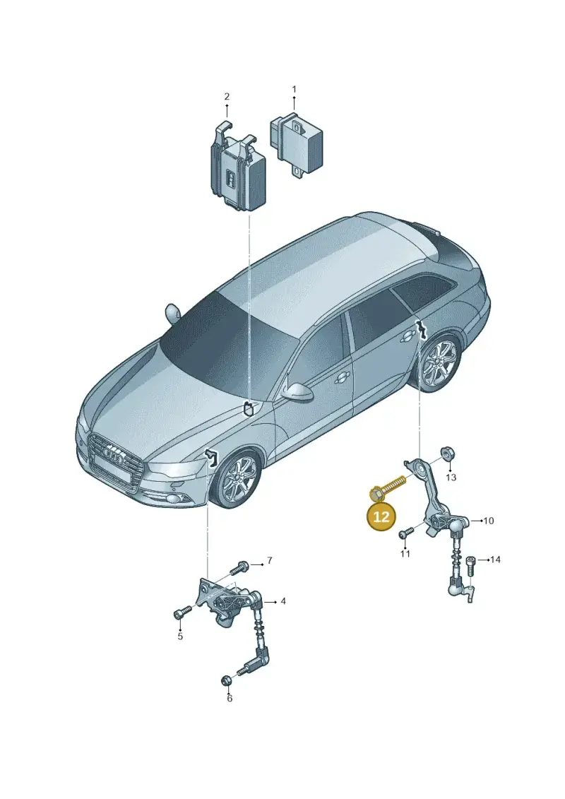 N10500701 — Audi A6 Avant (2012-2018) diagram 738941250, position 12