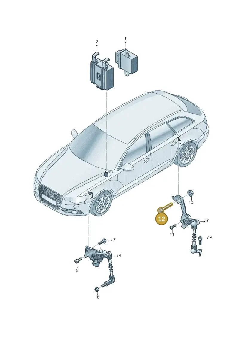 N10500701 — Audi RS6 Avant (2013-2018) diagram 758941250, position 12