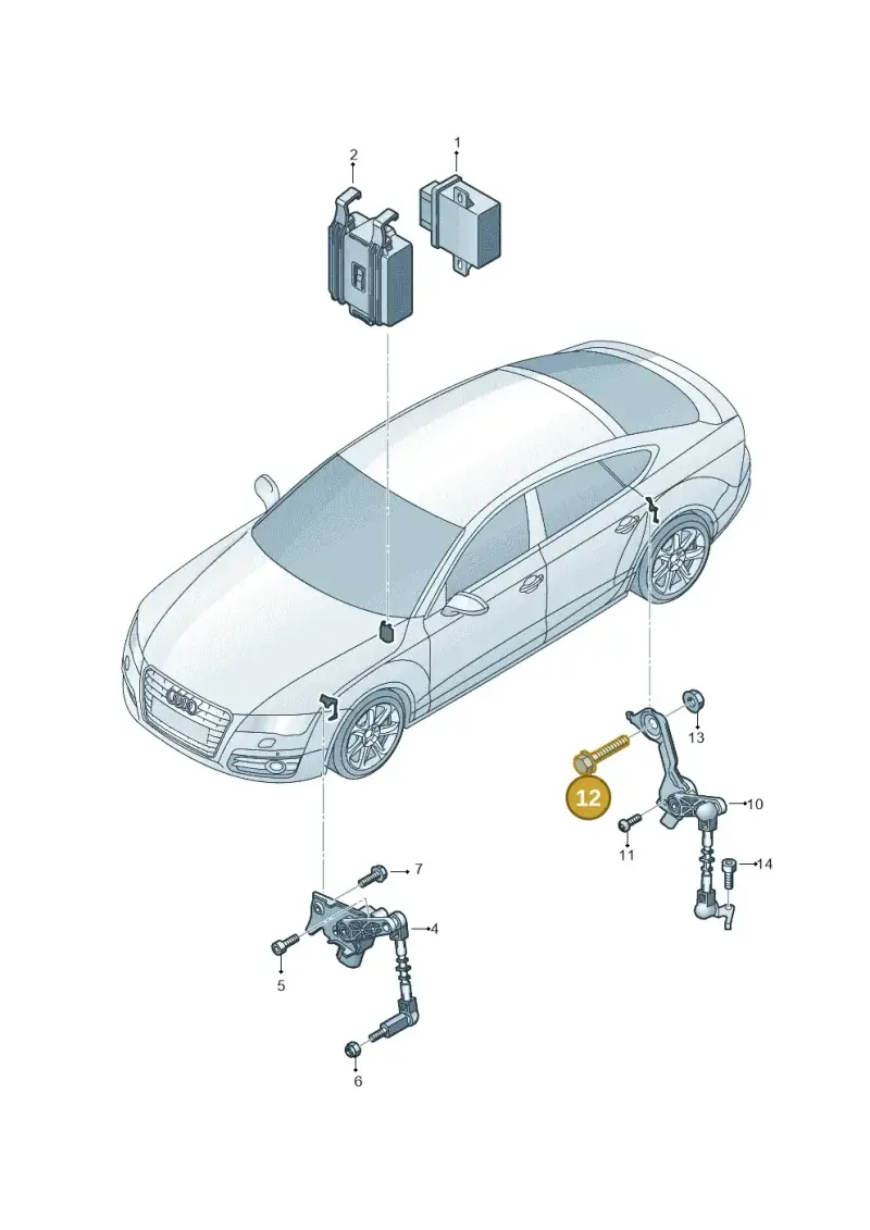 N10500701 — Audi RS7 Sportback (2013-2018) diagram 765941250, position 12