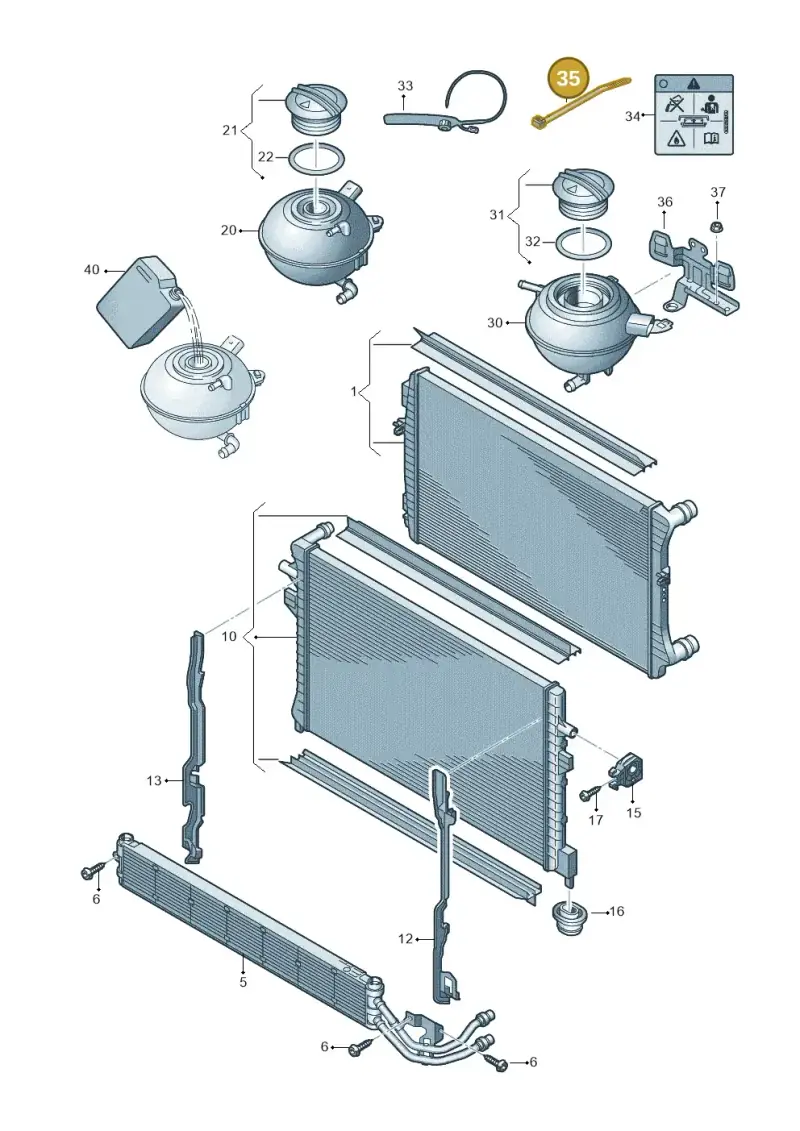 N10508801 — Audi A3 Sportback (2016-2020) diagram 745121650, position 35