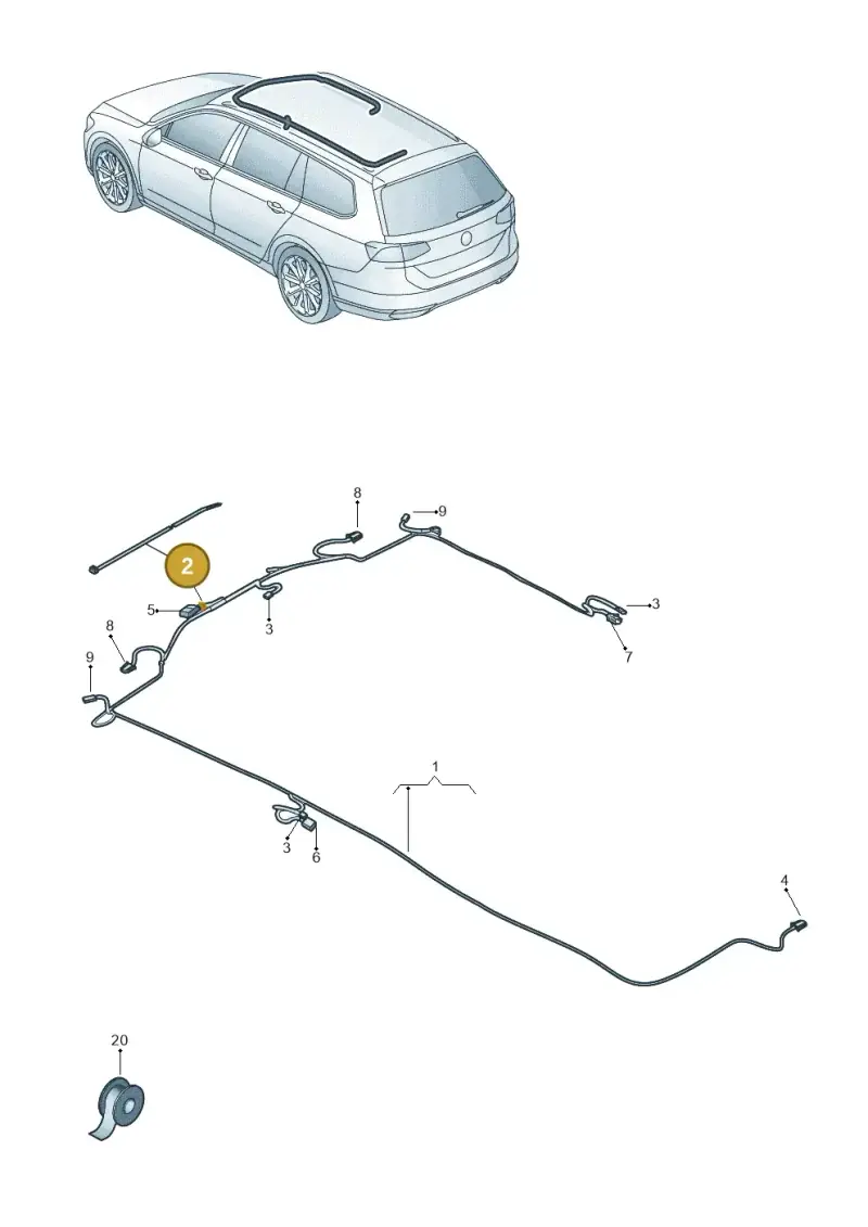 N10508801 — Volkswagen Passat Saloon (2014-2024) diagram 793972400, position 2