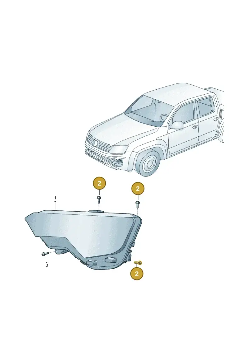 N10512701 — Volkswagen Amarok twin cab (2022-) diagram 2ha941015, position 2
