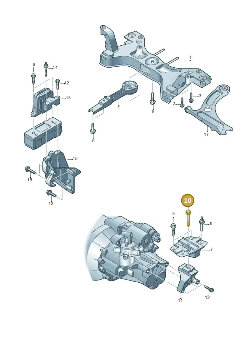 N10513102 — Volkswagen Up! 1.0 TSI (2013-2017) diagram 723199200, position 10