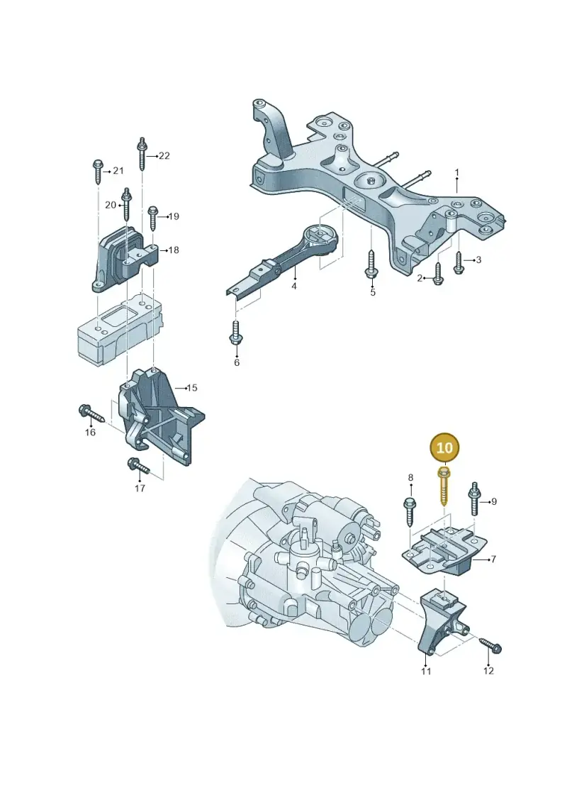 N10513102 — Volkswagen Up! 1.0 BlueMotion (2016-2023) diagram 892199210, position 10