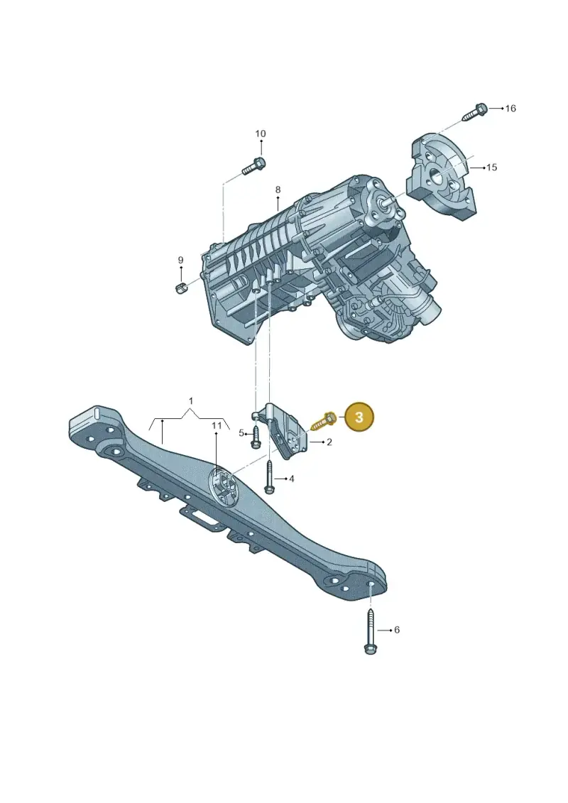 N10516702 — Volkswagen Touareg                08> (2007-) diagram 274341450, position 3
