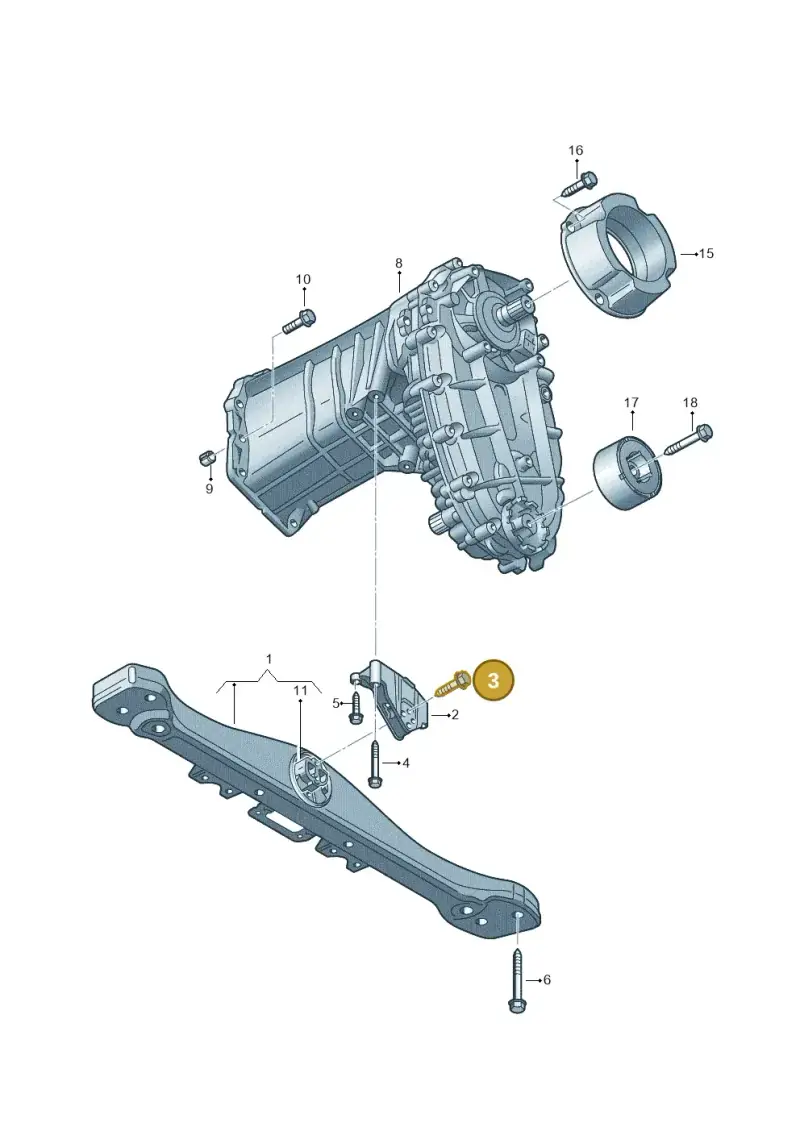 N10516702 — Volkswagen Touareg BlueMotion (2014-2018) diagram 693341460, position 3