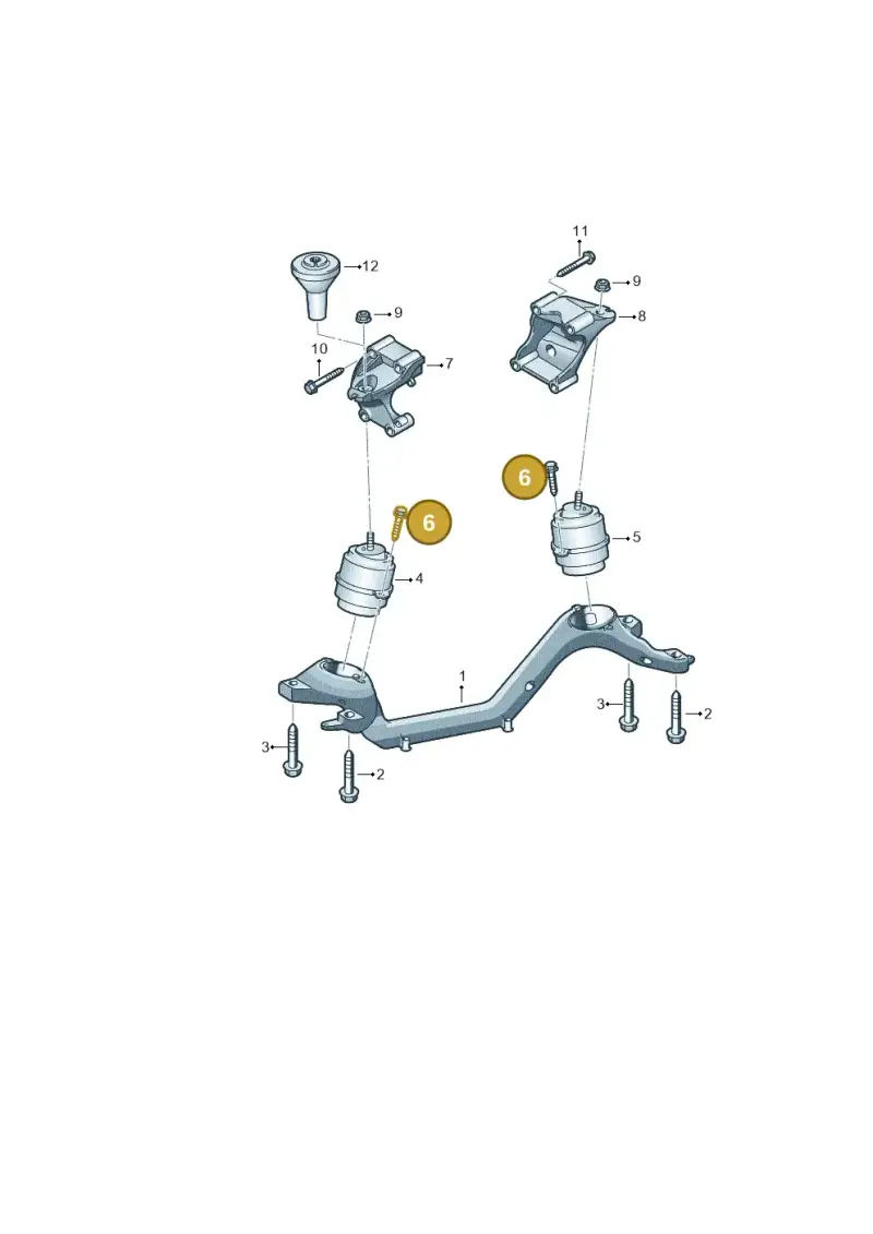 N10516702 — Volkswagen Touareg BlueMotion (2014-2018) diagram 274199500, position 6
