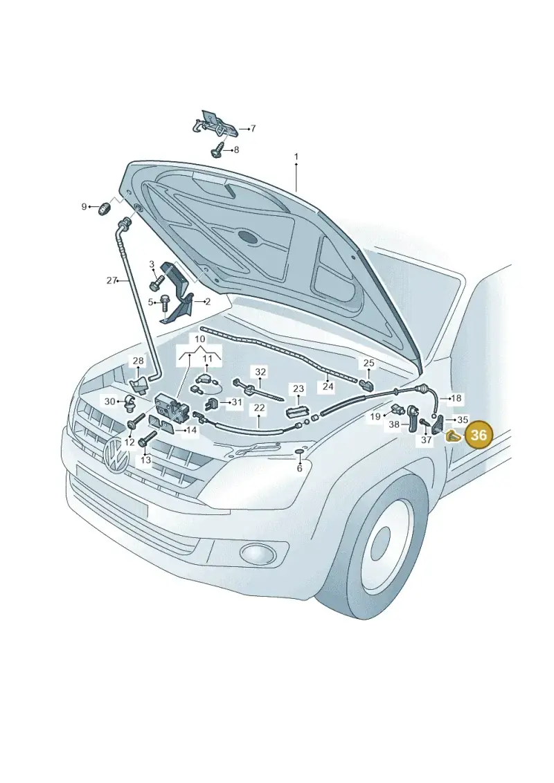 N10516801 — Volkswagen Amarok twin cab (2022-) diagram 749823000, position 36