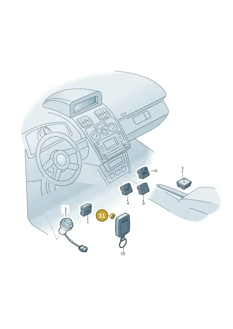 N10517001 — Volkswagen Sharan Blue Motion (2010-2015) diagram 477941510, position 11