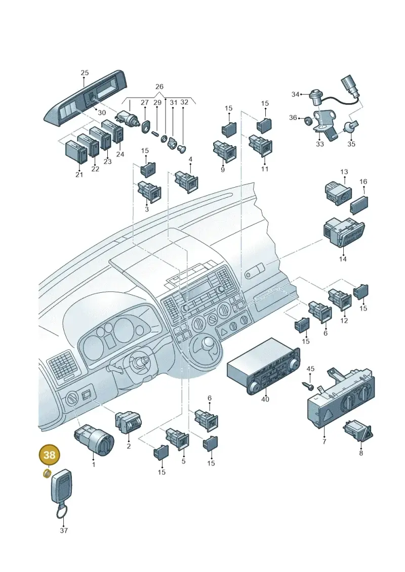 N10517001 — Volkswagen Transp. caravelle (2011-2015) diagram 679941520, position 38