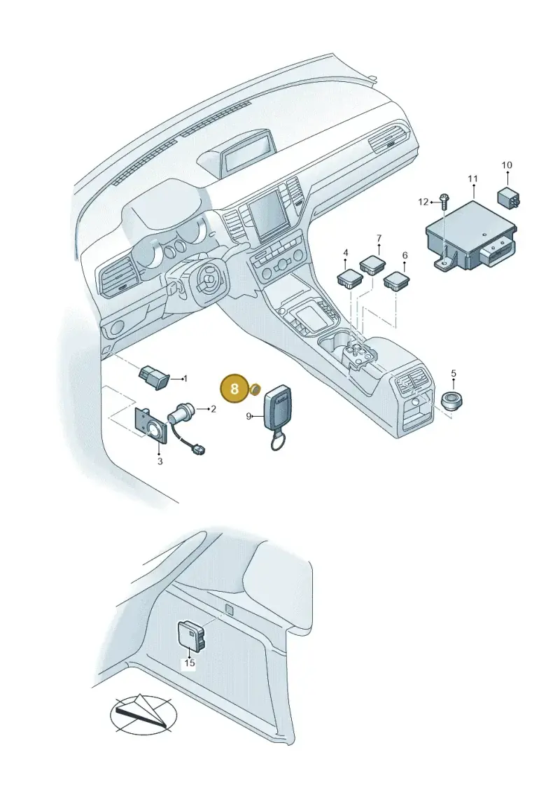 N10517001 — Volkswagen Golf Sportsvan 1.6 (2014-2020) diagram 780941510, position 8