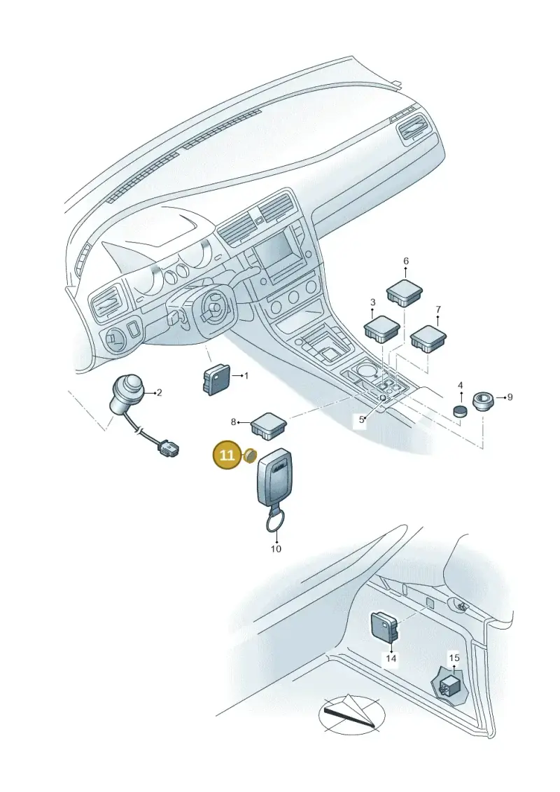 N10517001 — Volkswagen Golf 2.0 (2016-2020) diagram 763941510, position 11