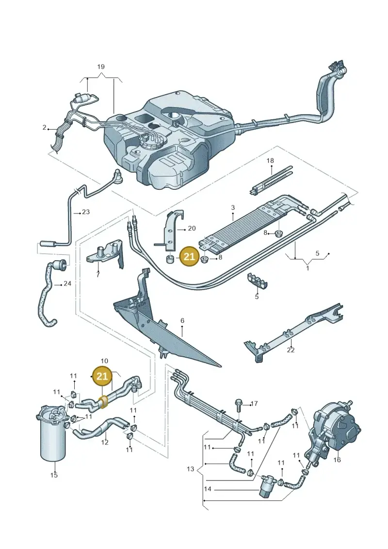 N10519301 — Volkswagen Caddy panel van (2008-2010) diagram 443201250, position 21