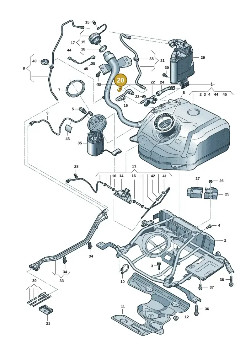 N10522701 — SEAT CUPRA Formentor (2020-) diagram 5h0201050, position 20