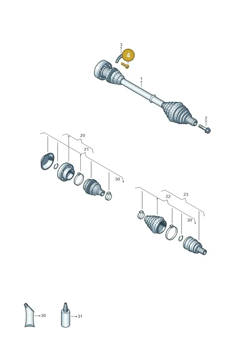 N10523402 — Volkswagen Amarok twin cab (2022-) diagram 894407200, position 4