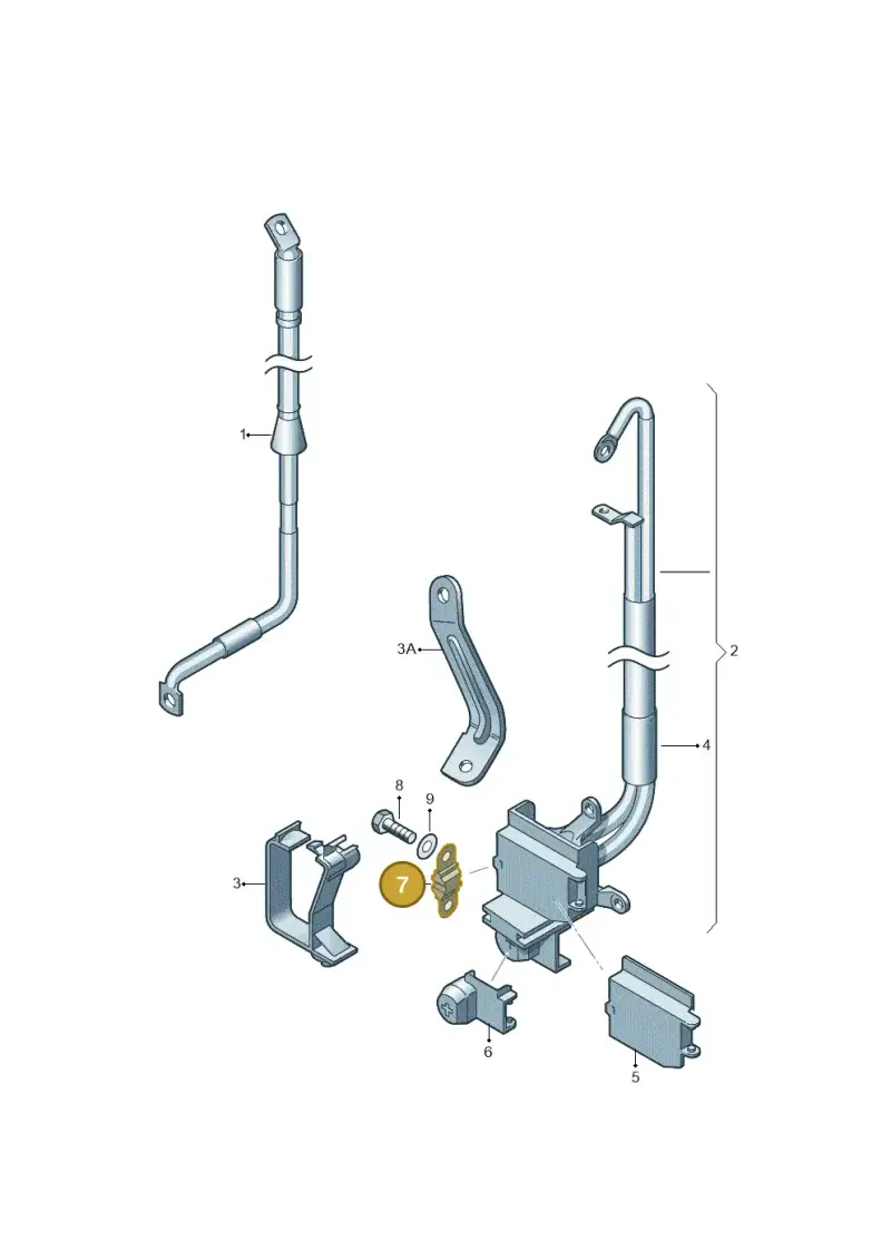 N10525608 — Volkswagen Phaeton 4motion (2010-2016) diagram 258972080, position 7