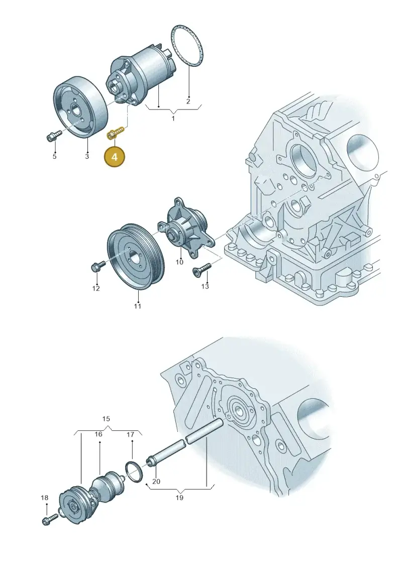 N10526802 — Volkswagen PHAETON                08> (2007-) diagram 258121140, position 4