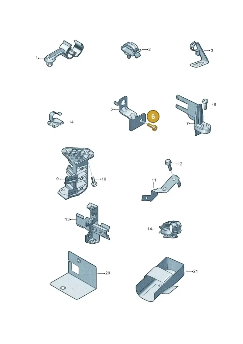 N10527102 — Audi A1 Sportback (2018-2025) diagram 592971000, position 6