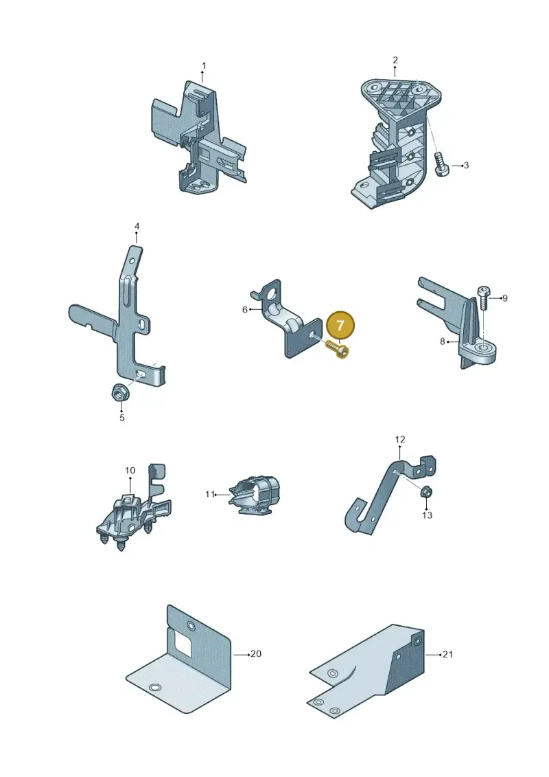 N10527102 — Audi Q3 (2018-2025) diagram 597971000, position 7