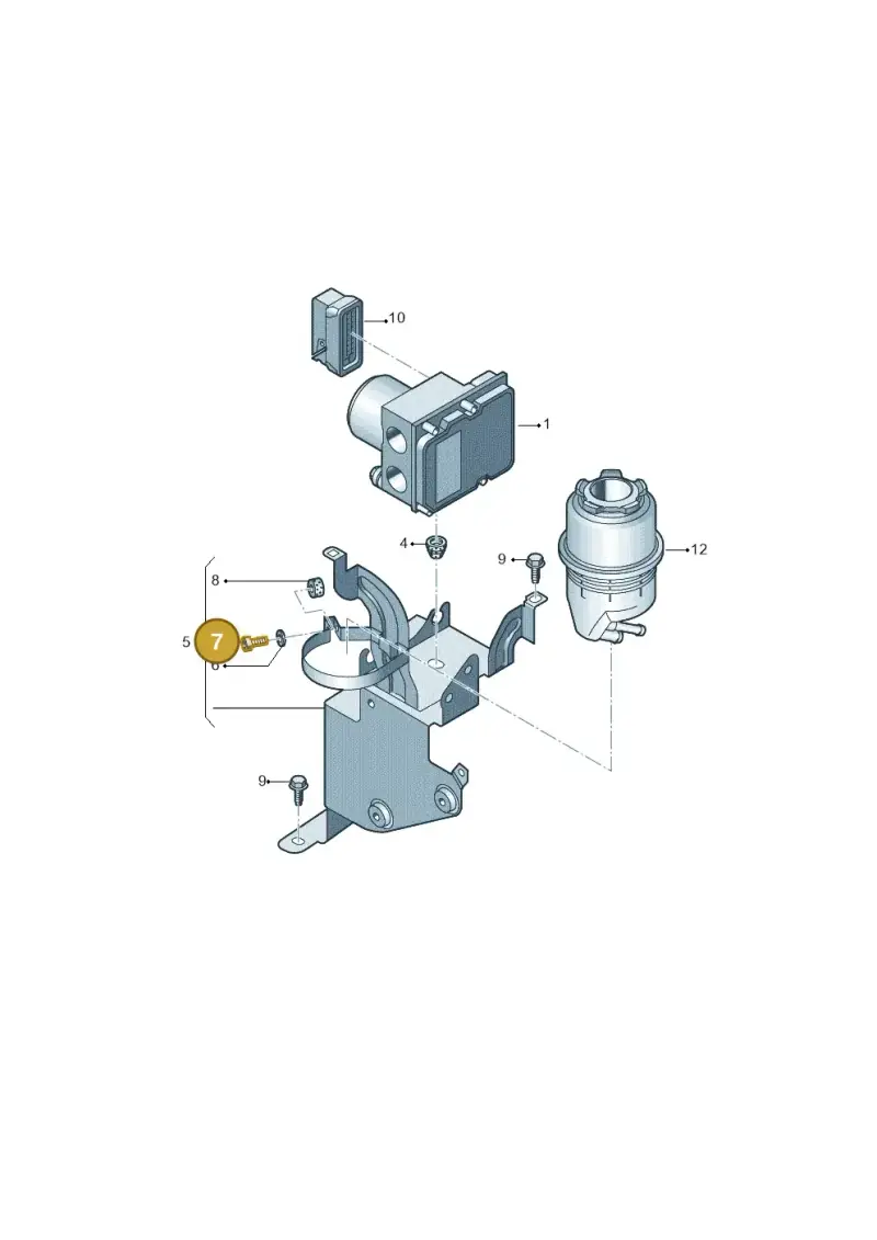 N10527703 — Audi A6 2.7 TDI (2008-2011) diagram 448614100, position 7