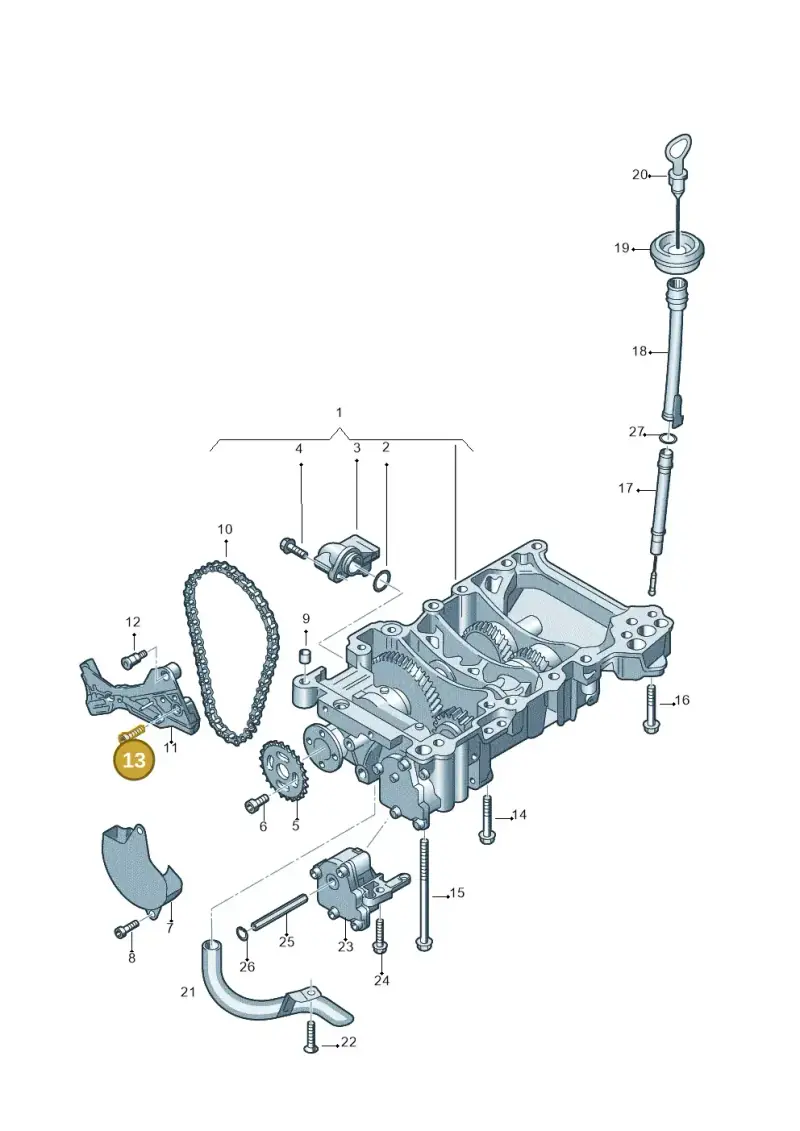 N10527703 — Audi A4/S4/Av./qu.     05> (2005-) diagram 454115150, position 13