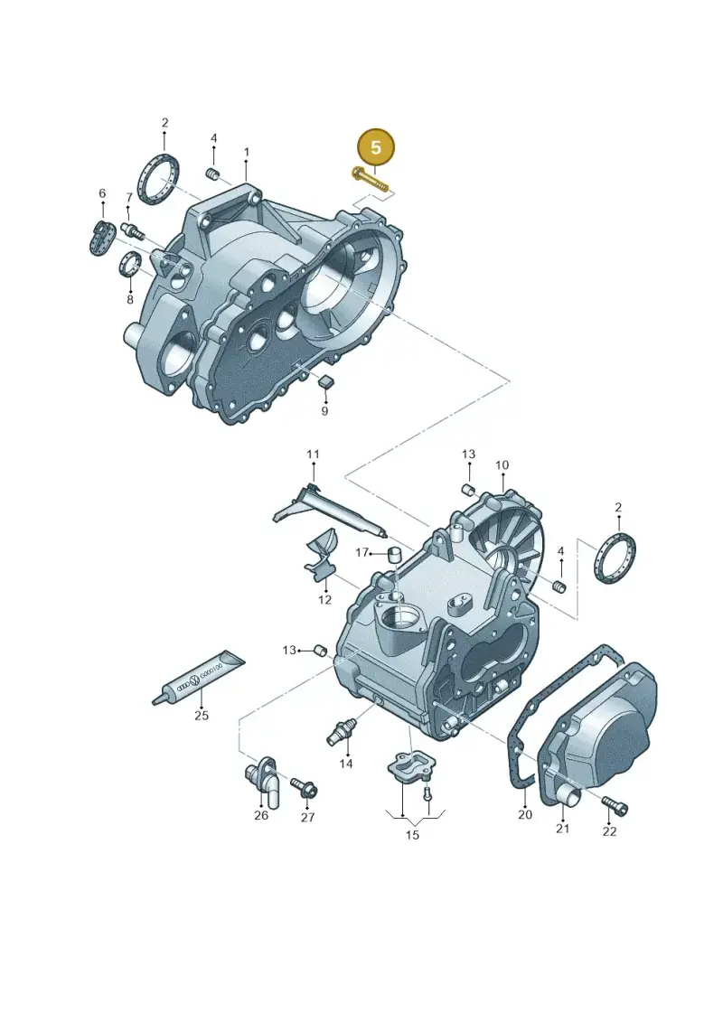 N10530304 — Volkswagen Caddy Maxi Kombi (2010-2015) diagram 409301330, position 5