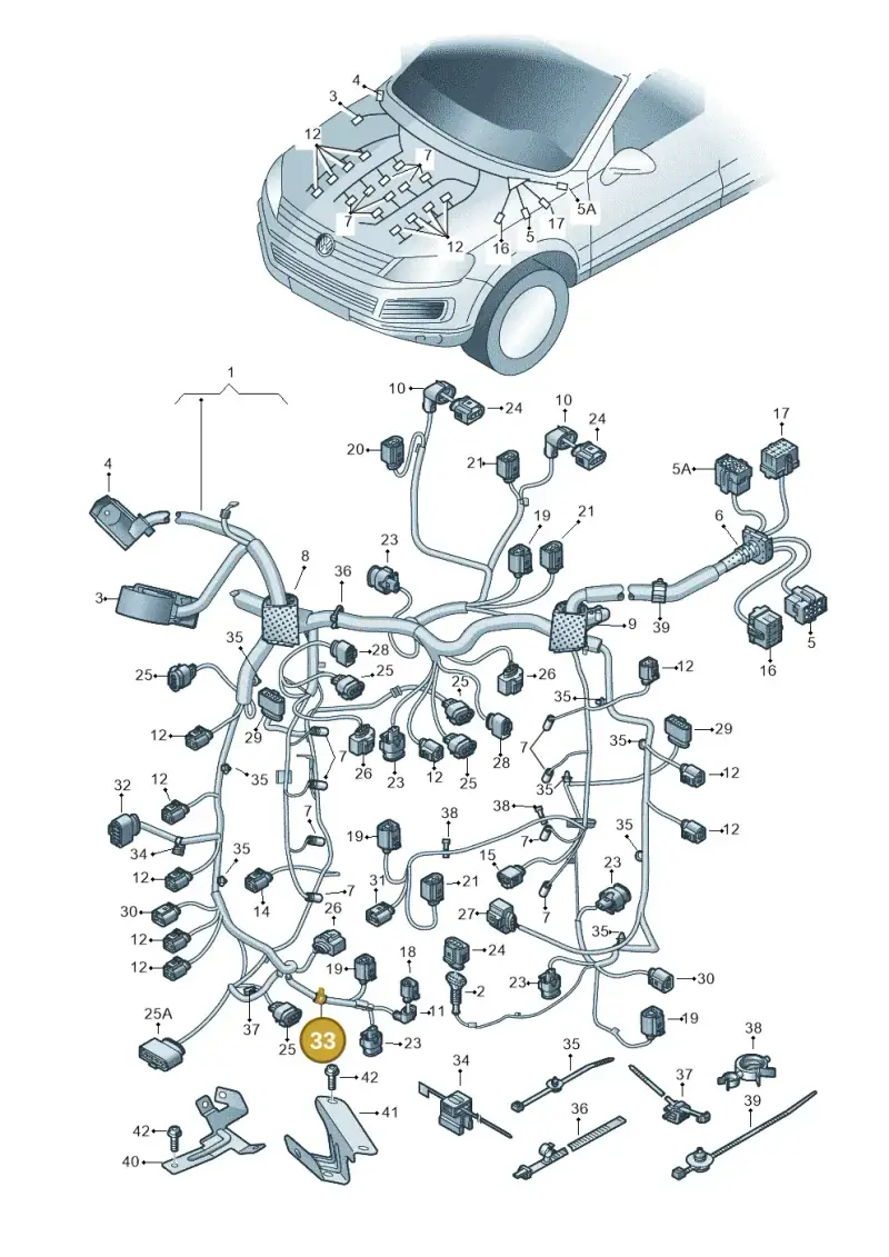 N10532201 — Volkswagen Touareg (2014-2018) diagram 693971080, position 33