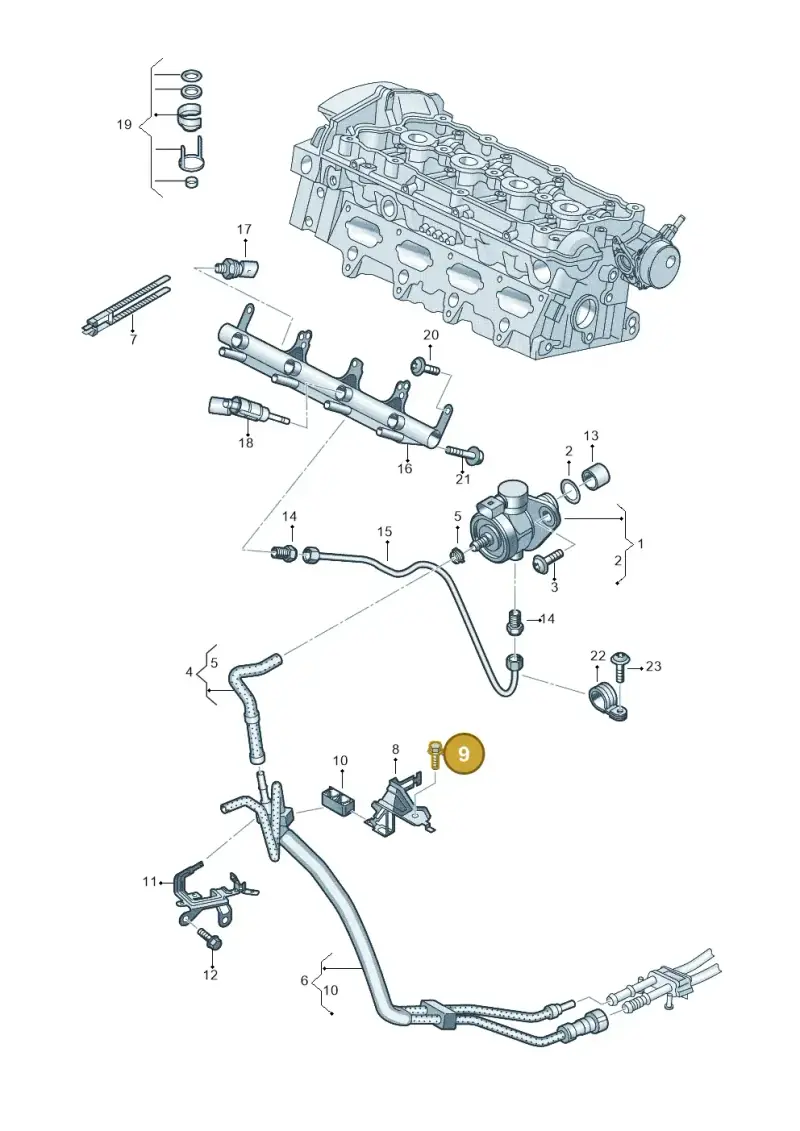 N10536103 — Volkswagen Amarok twin cab (2016-2022) diagram 683133600, position 9