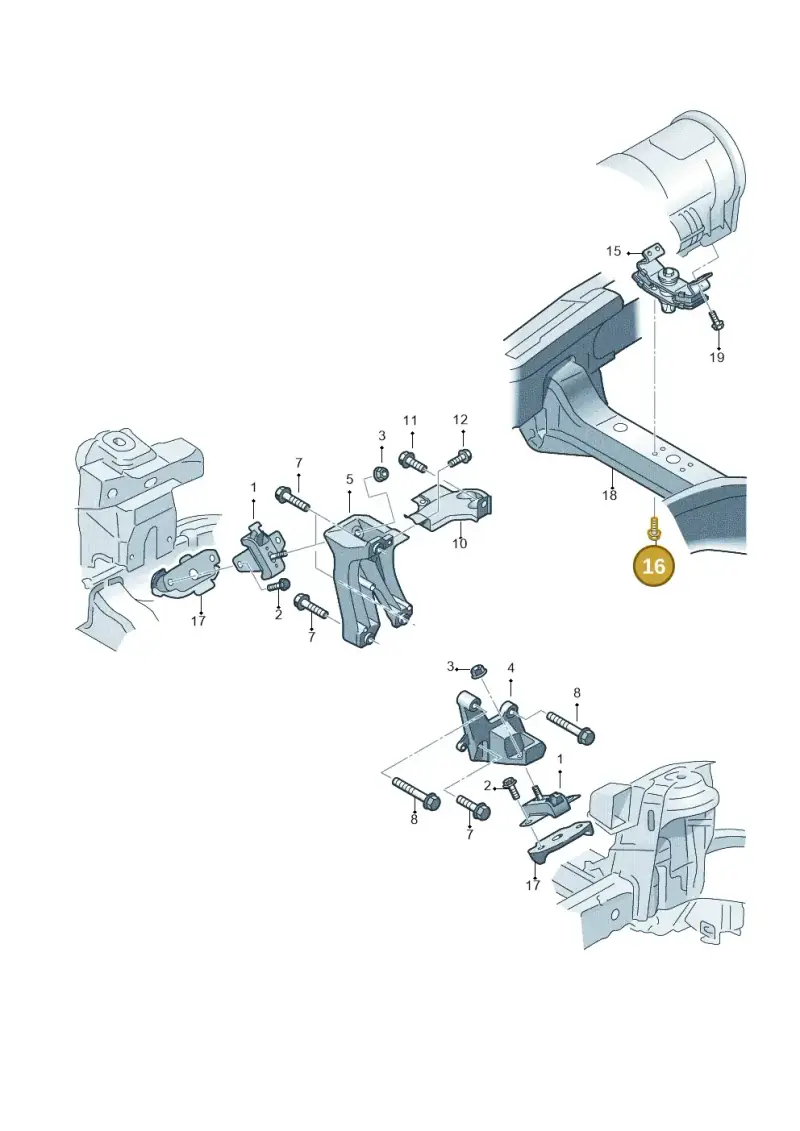 N10536103 — Volkswagen Amarok twin cab (2012-2016) diagram 894199200, position 16