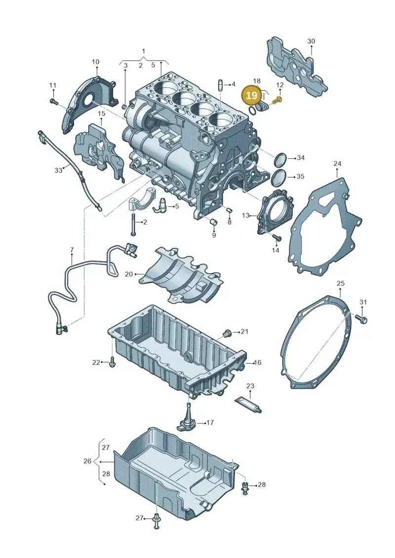 N10537701 — Volkswagen Caravelle (2015-2019) diagram 862103035, position 19