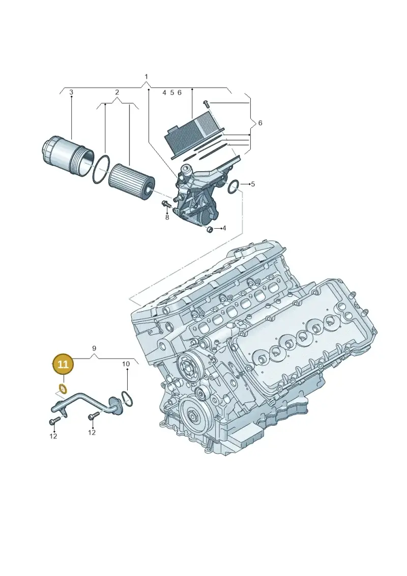 N10538201 — Volkswagen Phaeton 4motion (2010-2016) diagram 258115920, position 11