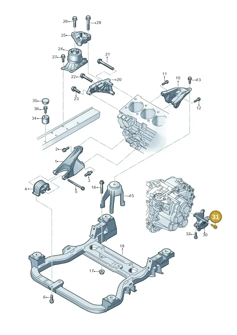 N10541002 — Volkswagen Transp. caravelle (2011-2015) diagram 679199300, position 31