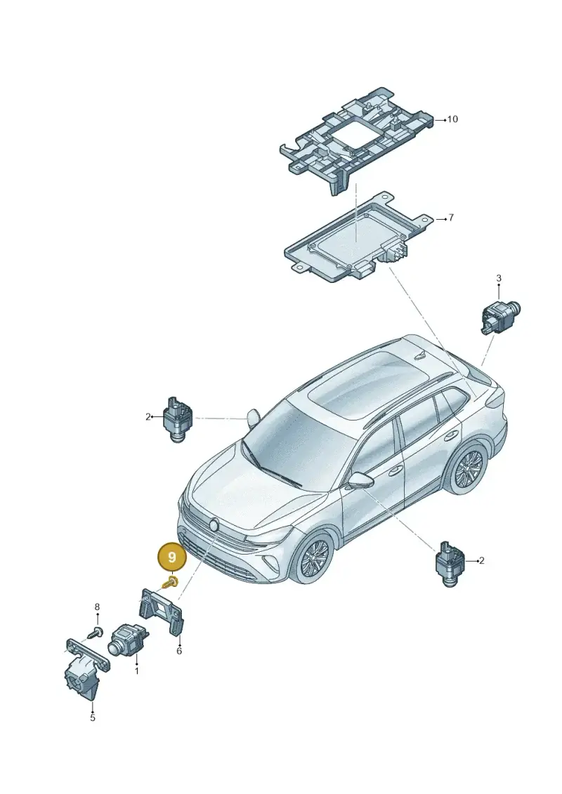 N10549603 — Volkswagen Tiguan 2.0 (2023-) diagram 57x907125, position 9