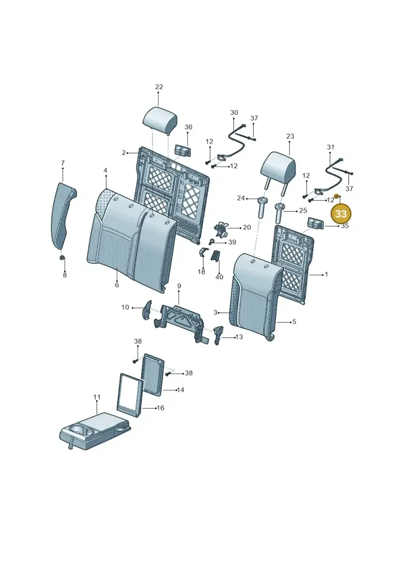 N10549702 — Volkswagen New Passat (2011-2019) diagram 714885700, position 33