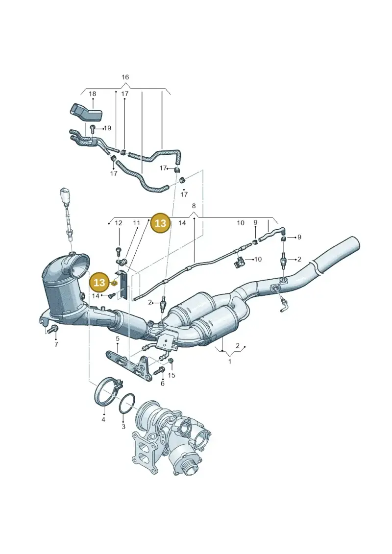 N10549703 — Volkswagen Passat estate (2023-) diagram 3j0253222, position 13