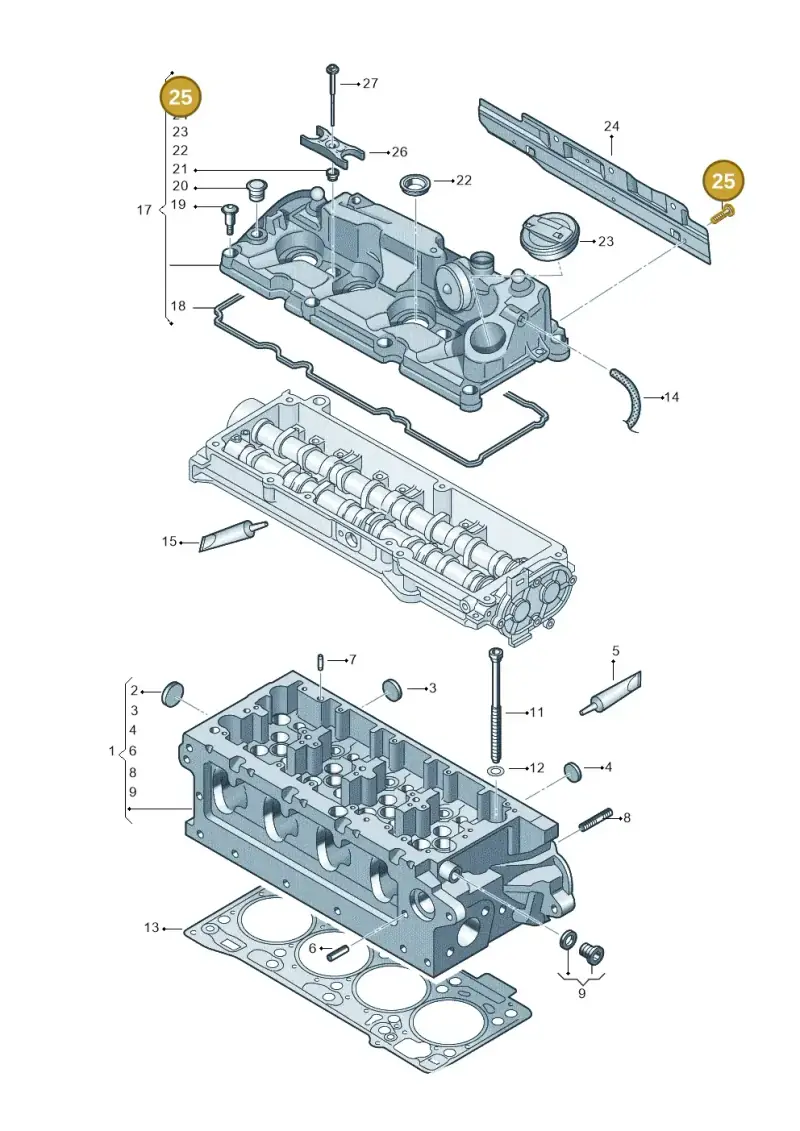 N10555702 — Volkswagen Caddy Maxi Kombi (2020-2024) diagram 884103650, position 25
