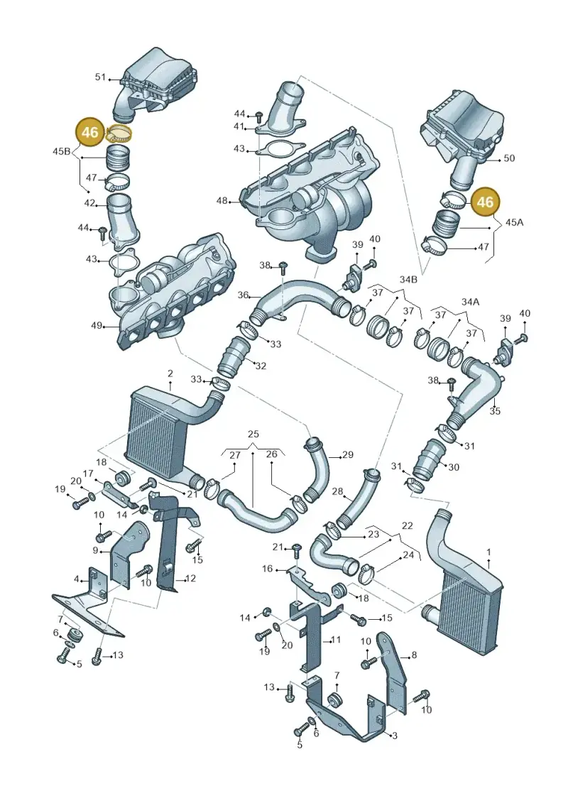 N10556301 — Audi RS6 Avant qu.5.0 (2007-2010) diagram 641145500, position 46
