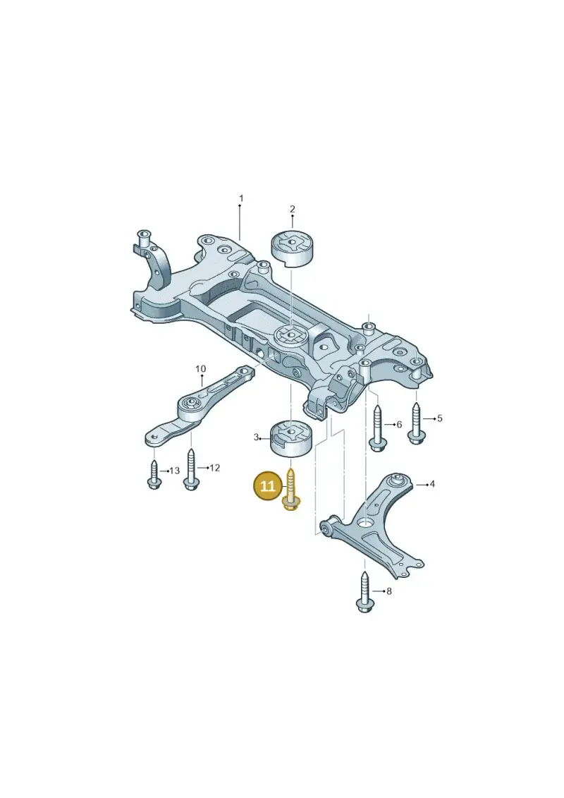 N10558002 — Volkswagen Caddy kombi (2015-2020) diagram 866199100, position 11