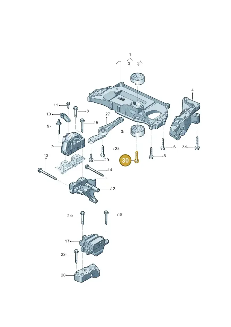 N10558002 — Volkswagen Jetta 2.0 (2015-2015) diagram 880199200, position 30
