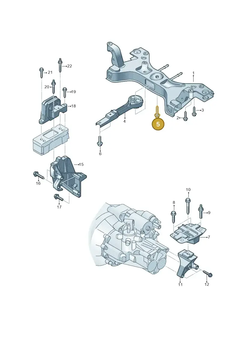 N10560702 — Volkswagen Up! 1.0 BlueMotion (2016-2023) diagram 892199210, position 5