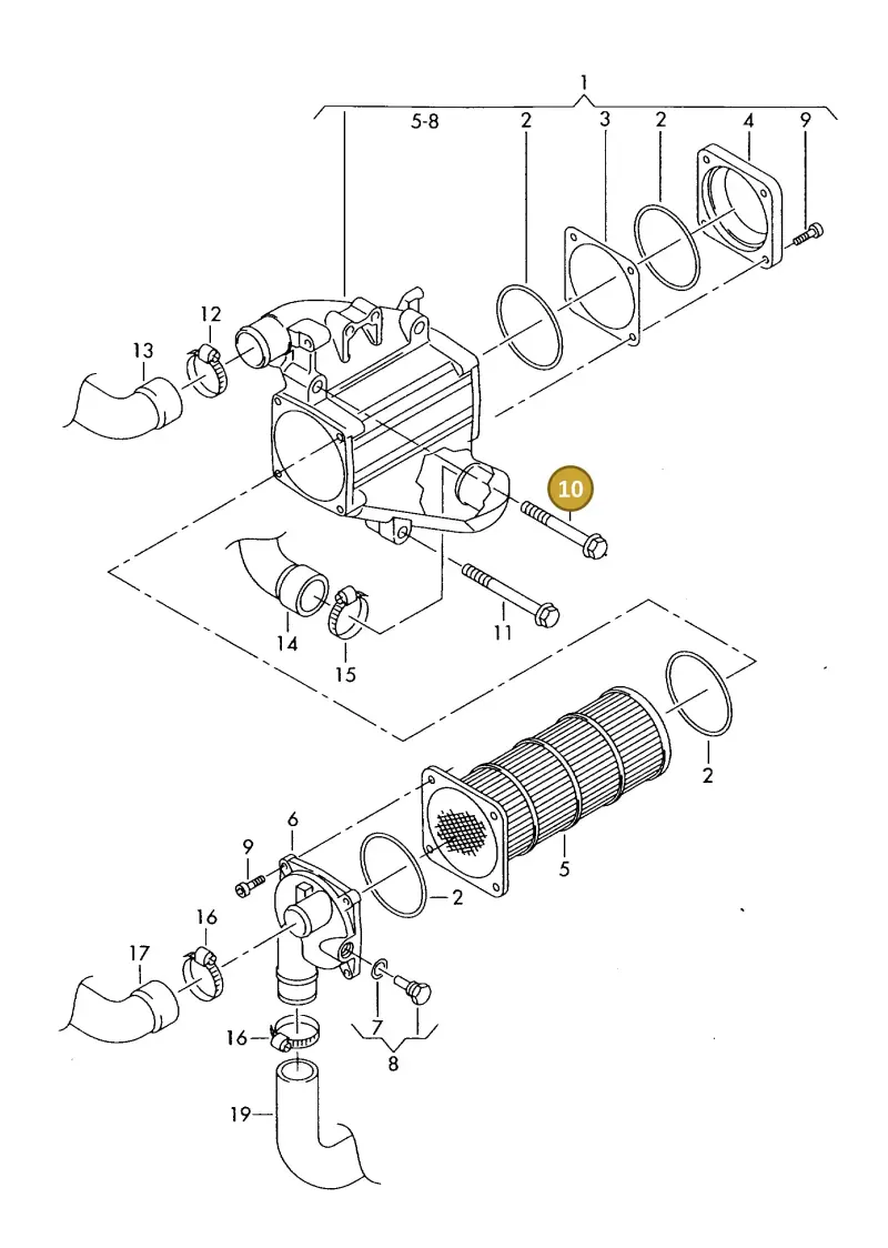 N10570202 — Volkswagen MARINE-MOTOR           02> (2002-) diagram 277145550, position 10