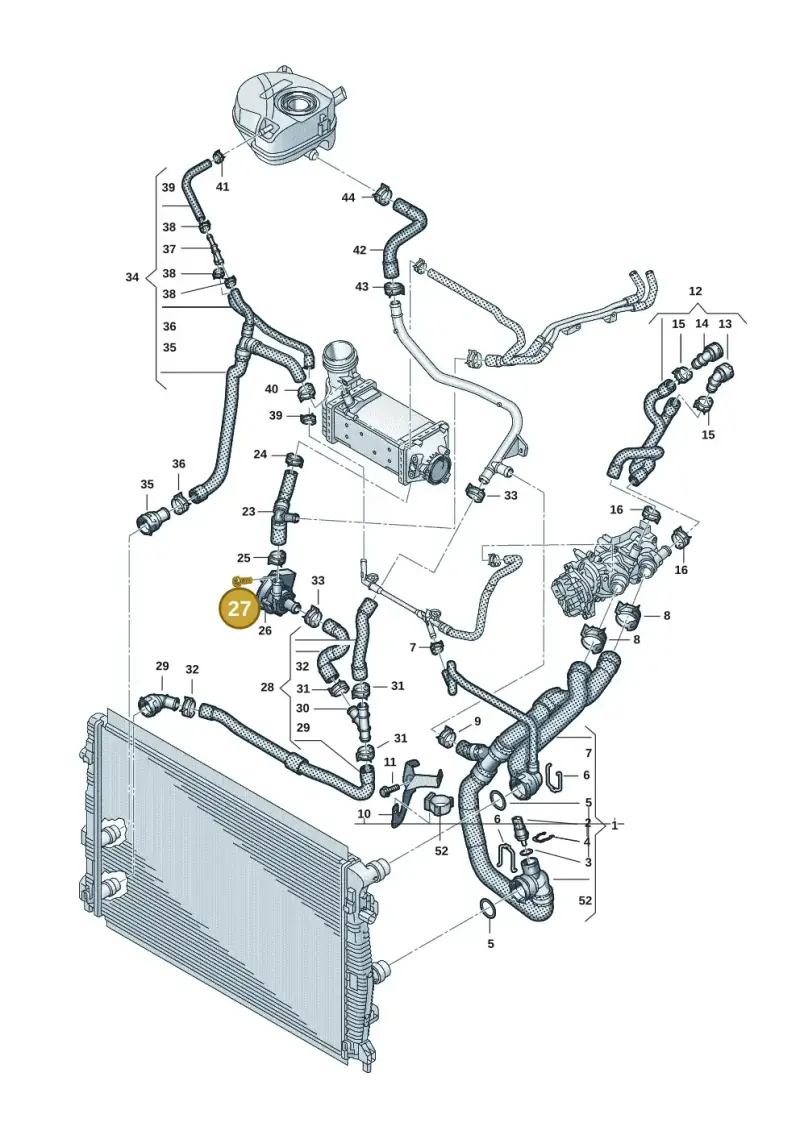 N10571404 — Volkswagen Taigo (2021-2024) diagram 2f0121210, position 27