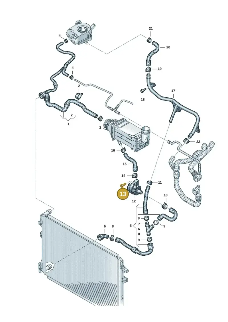 N10571404 — Volkswagen Caddy Maxi Kombi (2020-2024) diagram 837121235, position 13
