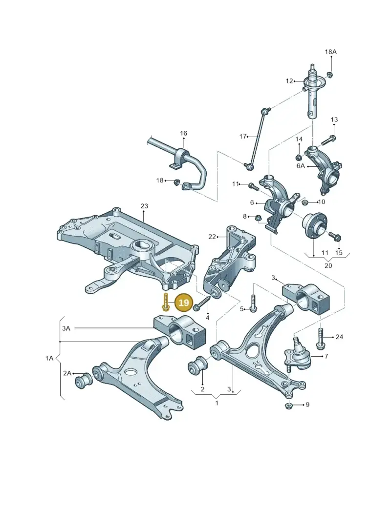 N10572102 — Volkswagen EOS 2.0 (2008-2010) diagram 409407000, position 19