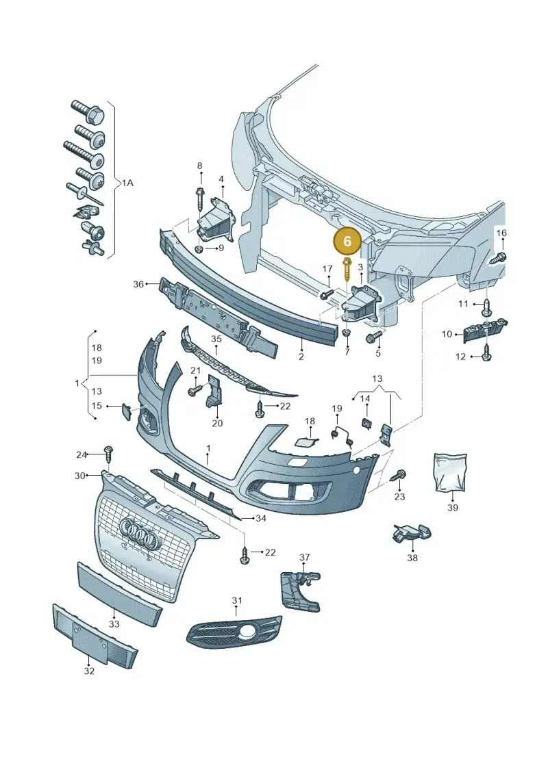 N10572102 — Audi RS3 Sportback (2011-2012) diagram 646807000, position 6