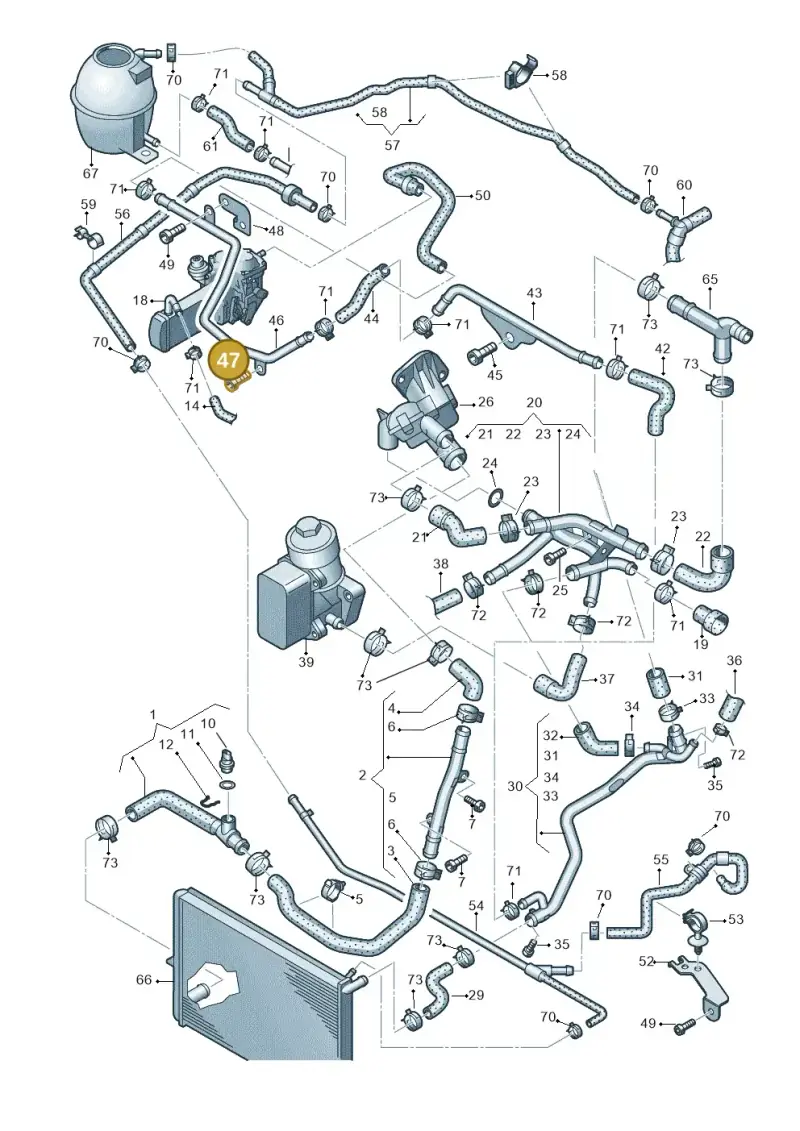 N10572401 — Volkswagen Amarok twin cab (2022-) diagram 683121540, position 47