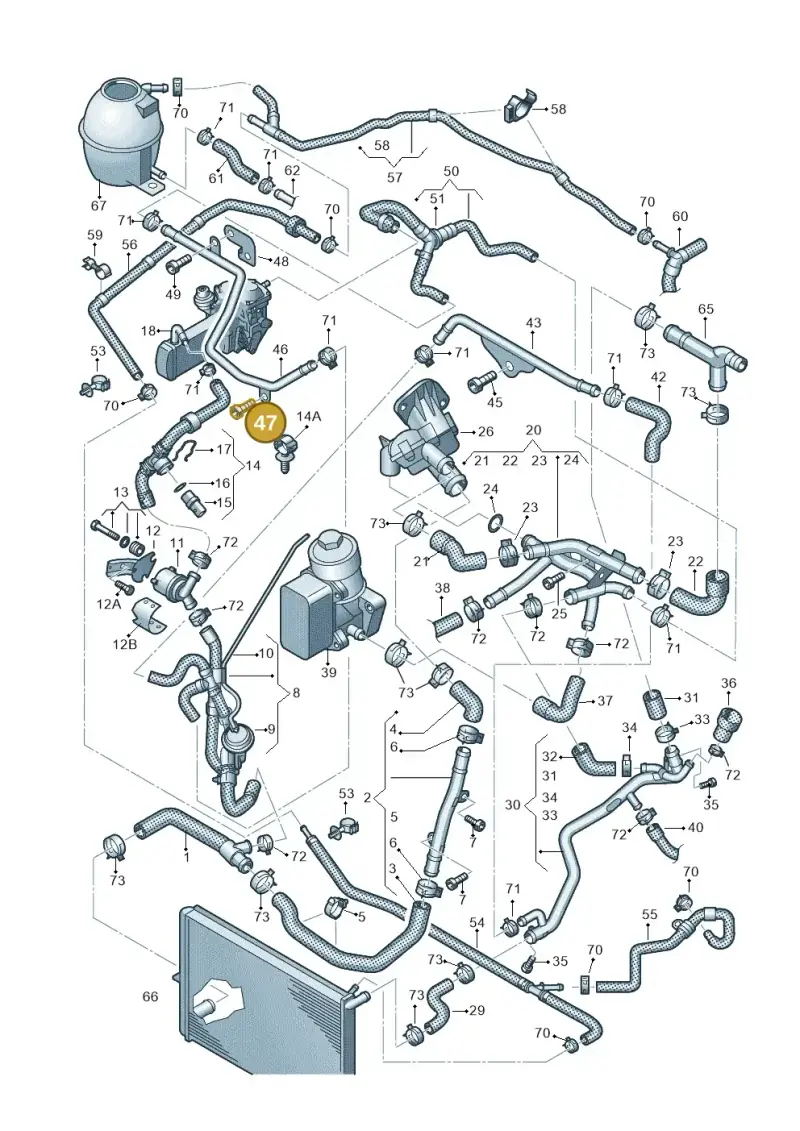 N10572401 — Volkswagen Amarok twin cab (2022-) diagram 683121470, position 47