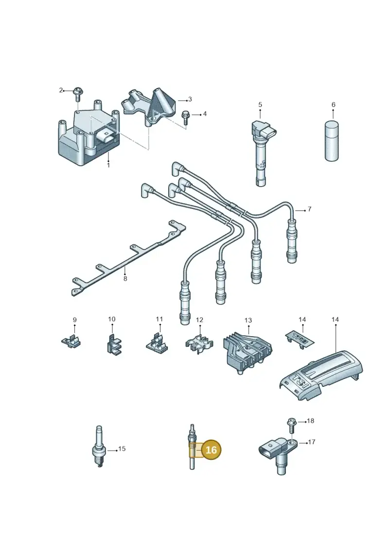 N10579805 — Volkswagen Passat estate (2008-2011) diagram 694905000, position 16