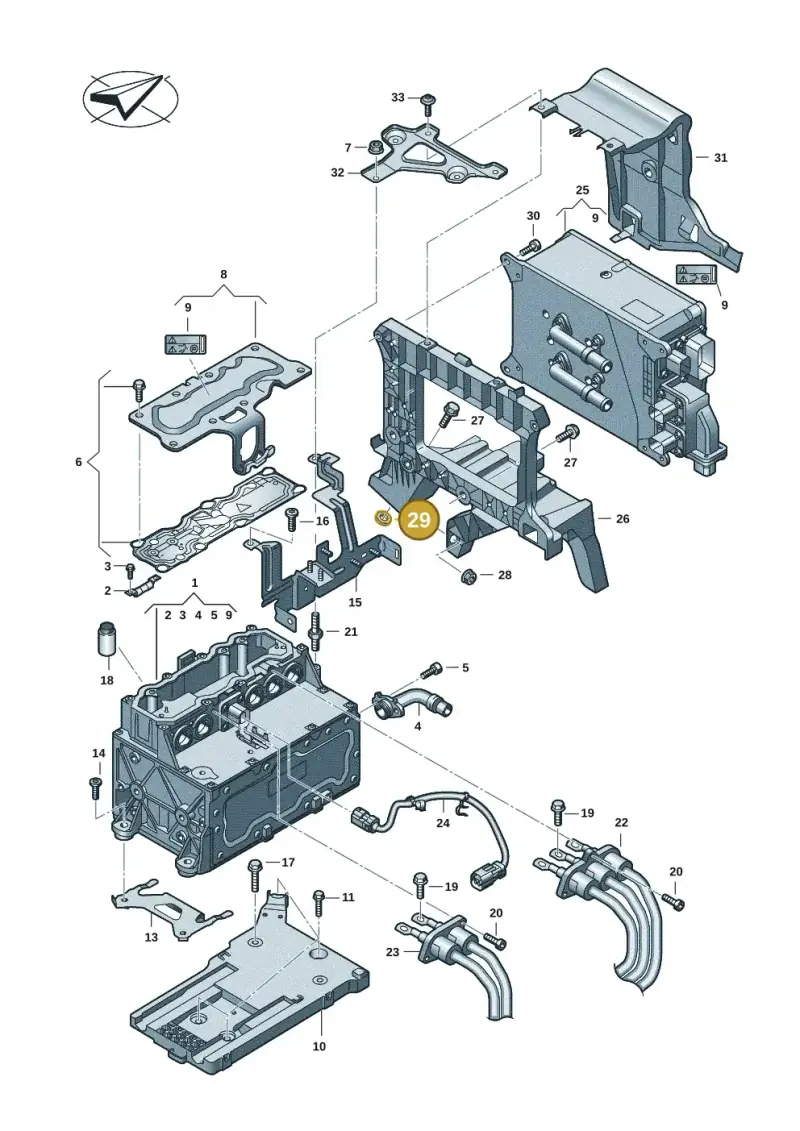 N10580601 — Volkswagen Multivan (2021-) diagram 7t0907080, position 29
