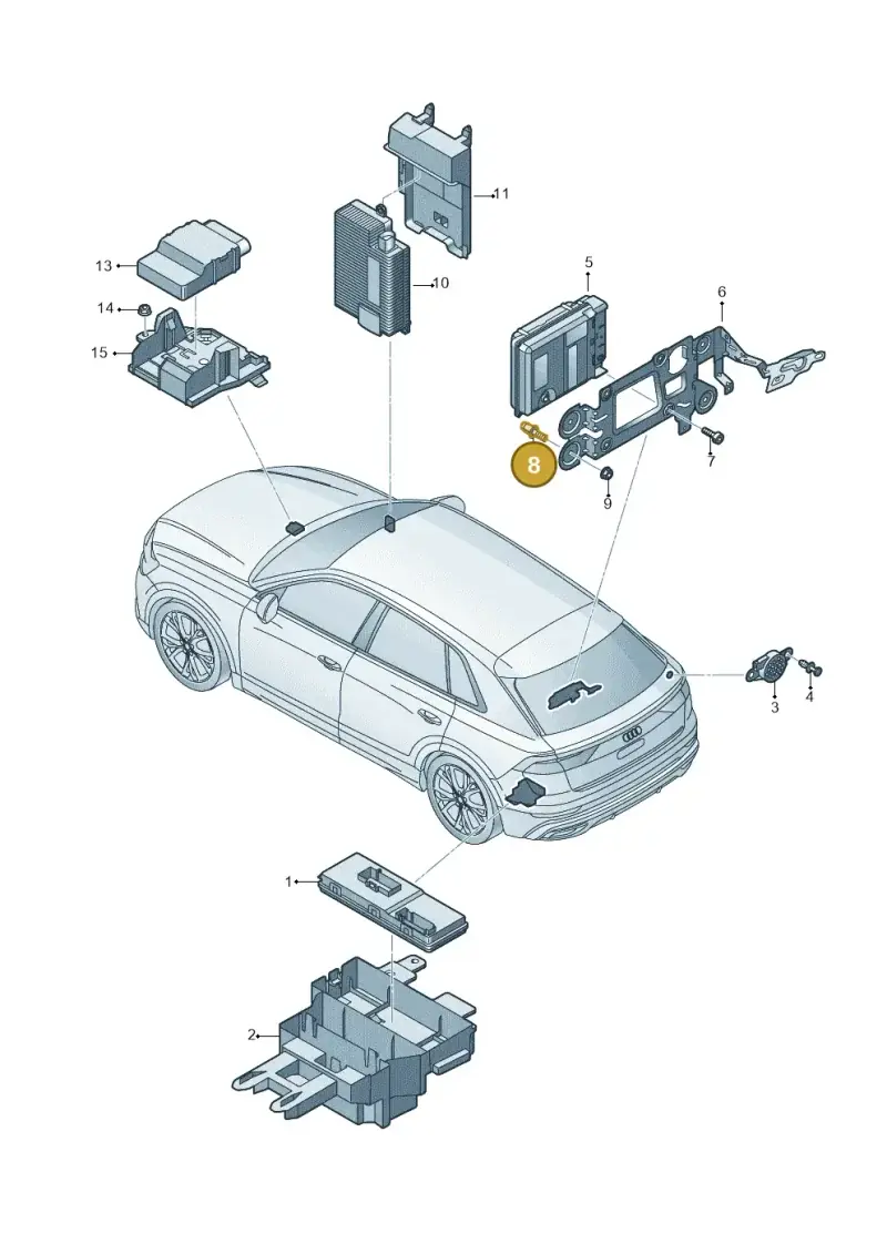 N10585401 — Audi Q8 (2018-2025) diagram 429959040, position 8